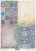 papel decoupage Vintage, azulejos coloridos, fondos, fondos de escritorio*Vintage-Decoupage-Papier, bunte Fliesen, Hintergründe, Tapeten*старинная бумага для декупажа, красочные плитки, фоны, обои